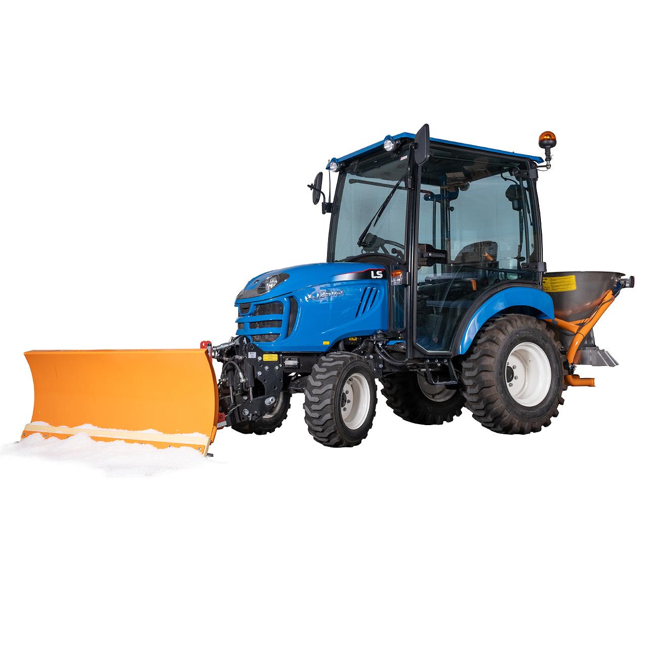 XJ 25 - HST SnowLine, inkl. Industriebereifung, Komfortkabine, Frontkraftheber, Schneeschild Aigner, Anbaustreuer 180 ltr. mit Beleuchtung für XJ25